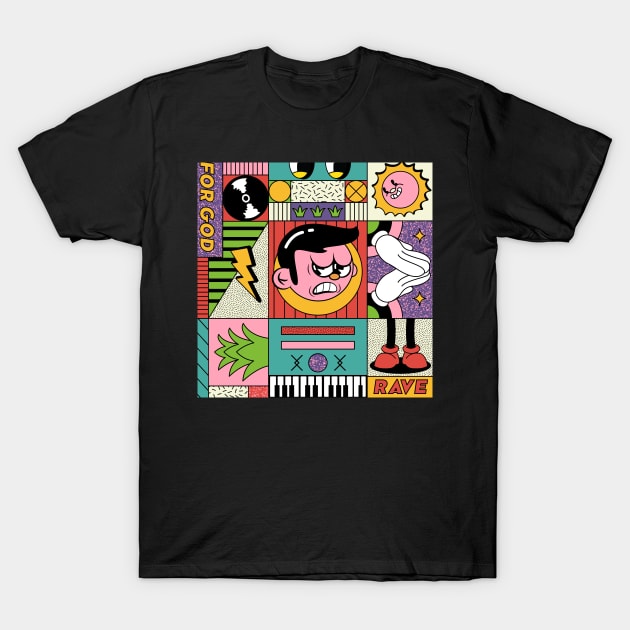 Rave For God T-Shirt by ovcharka